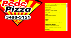 Desktop Screenshot of pedepizza.com.br